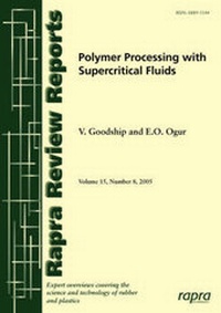 Enlarge image Cover: Polymer Processing with Supercritical Fluids - Rapra Technology Ltd