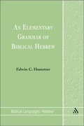 Cover: An Elementary Grammar of Biblical Hebrew - Continuum International Publishing Group - Sheffie