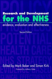 Enlarge image Cover: Research and Development for the NHS, Second Edition - Radcliffe Publishing Ltd