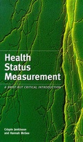 Cover: Health Status Measurement - Radcliffe Publishing Ltd