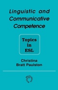 Cover: Linguistic and Communicative Competence - Multilingual Matters