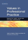 Cover: Values in Professional Practice - Radcliffe Publishing Ltd