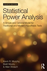 Enlarge image Cover: Statistical Power Analysis - Routledge
