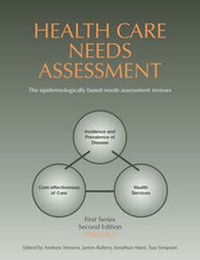 Enlarge image Cover: Health Care Needs Assessment - Radcliffe Publishing Ltd