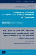 Cover: Do I See Us Like You See Us? Consensus, Agreement, and the Context of Leadership Relationships - Psychology Press Ltd