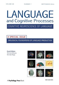 Enlarge image Cover: Biological Foundations of Language Production - Psychology Press Ltd