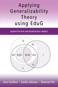 Enlarge image Cover: Applying Generalizability Theory using EduG - Routledge