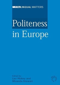 Enlarge image Cover: Politeness in Europe - Multilingual Matters