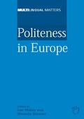 Cover: Politeness in Europe - Multilingual Matters