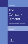 Cover: The Company Director - Jordan Publishing