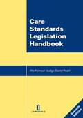Cover: Care Standards Legislation Handbook - Jordan Publishing