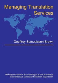 Enlarge image Cover: Managing Translation Services - Multilingual Matters
