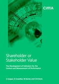 Cover: Shareholder or Stakeholder Value - Chartered Institute of Management Accountants