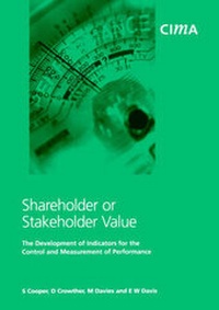 Enlarge image Cover: Shareholder or Stakeholder Value - Chartered Institute of Management Accountants
