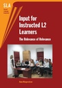 Cover: Input for Instructed L2 Learners - Multilingual Matters