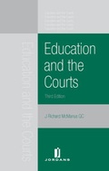 Cover: Education and the Courts - Jordan Publishing