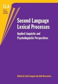Cover: Second Language Lexical Processes - Multilingual Matters