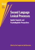 Cover: Second Language Lexical Processes - Multilingual Matters