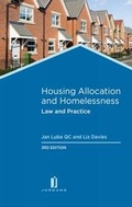 Cover: Housing Allocation and Homelessness - Jordan Publishing