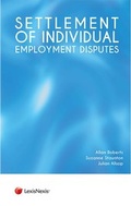 Cover: Settlement of Individual Employment Disputes - Jordan Publishing