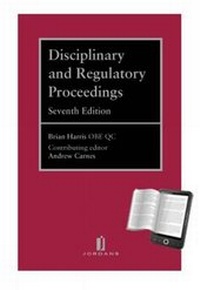 Abbildung von: Disciplinary and Regulatory Proceedings 2013 - Jordan Publishing