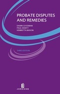 Cover: Probate Disputes and Remedies - Jordan Publishing
