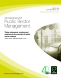 Cover: Trade Unions and Employment Relations in the Context of Public Sector Change - Emerald Group Publishing Limited