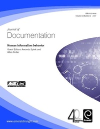 Enlarge image Cover: Human Information Behavior - Emerald Group Publishing Limited