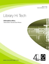 Enlarge image Cover: Information ethics - Emerald Group Publishing Limited