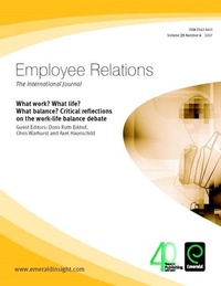 Enlarge image Cover: What Work? What Life? What Balance? Critical Reflections on the Work-Life Balance Debate - Emerald Group Publishing Limited
