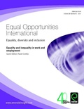 Cover: Equality and Inequality in Work and Employment - Emerald Group Publishing Limited
