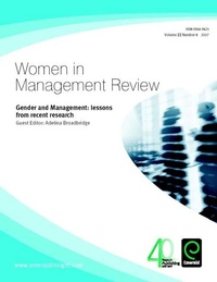 Enlarge image Cover: Gender and Management - Emerald Group Publishing Limited