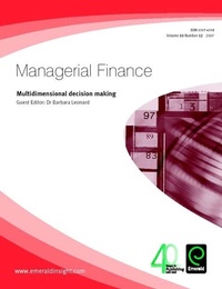 Enlarge image Cover: Multidimensional decision making - Emerald Group Publishing Limited