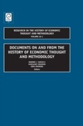 Cover: Documents on and from the History of Economic Thought and Methodology - Emerald Publishing Limited