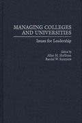 Cover: Managing Colleges and Universities - Praeger Publishers Inc