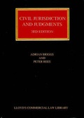 Cover: Civil Jurisdiction and Judgements - LLP Professional Publishing