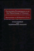 Cover: Corporate Governance and the Timeliness of Change - Praeger Publishers Inc