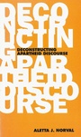 Cover: Deconstructing Apartheid Discourse - Verso Books
