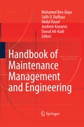 Cover: Handbook of Maintenance Management and Engineering - Springer
