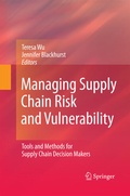 Cover: Managing Supply Chain Risk and Vulnerability - Springer