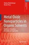 Cover: Metal Oxide Nanoparticles in Organic Solvents - Springer