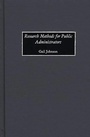 Cover: Research Methods for Public Administrators - Praeger Publishers Inc