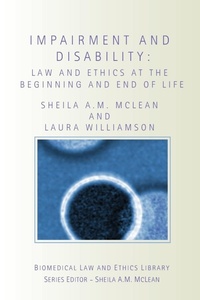Abbildung von: Impairment and Disability - Routledge Cavendish