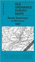 Cover: North Dartmoor and Mid-Devon 1887 - Alan Godfrey Maps