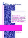 Cover: Treatability of Perchlorate-Containing Water by RO, NF and UF Membranes - IWA Publishing