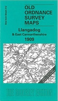 Cover: Llangadog 1909 - Alan Godfrey Maps
