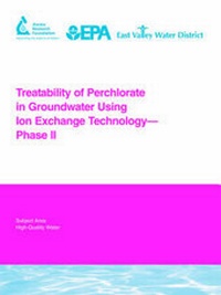 Abbildung von: Treatability of Perchlorate in Groundwater Using Ion Exchange Technology - Phase II - IWA Publishing