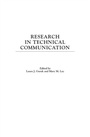 Cover: Research in Technical Communication - Praeger Publishers Inc