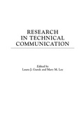Cover: Research in Technical Communication - Praeger Publishers Inc