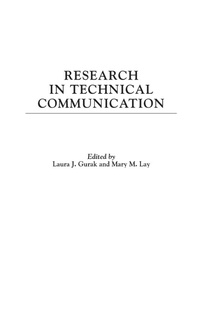 Enlarge image Cover: Research in Technical Communication - Praeger Publishers Inc